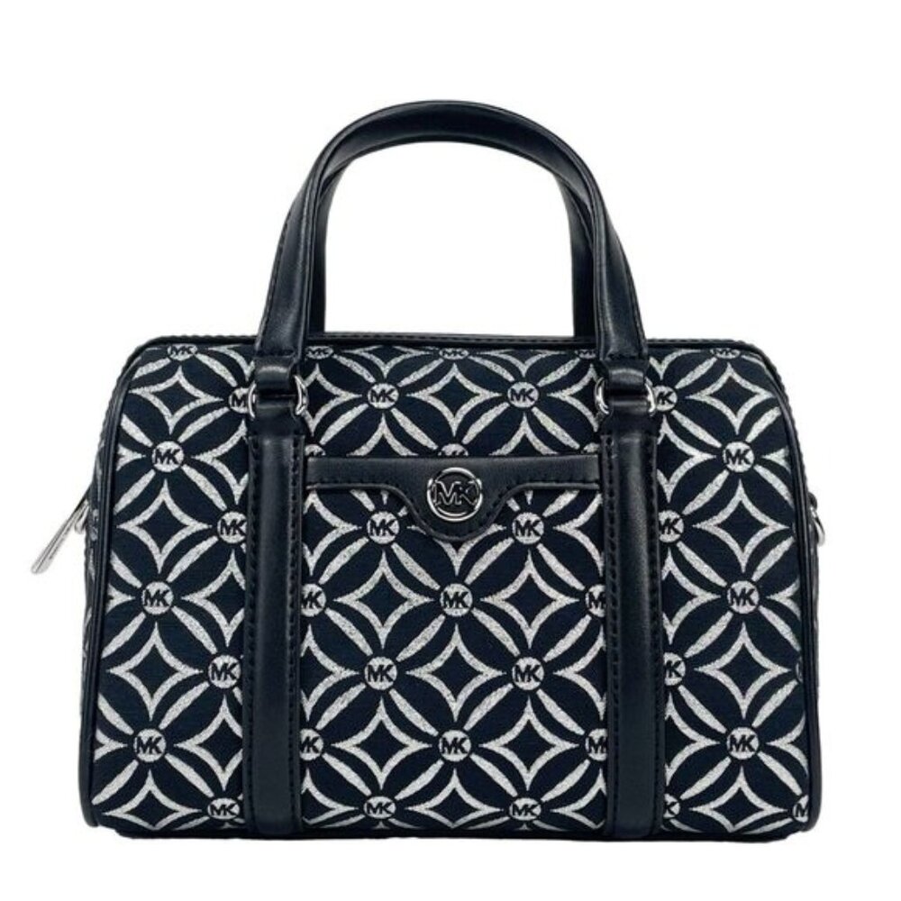 MICHAEL KORS Black Small Leather Duffle Crossbody Bag NWT